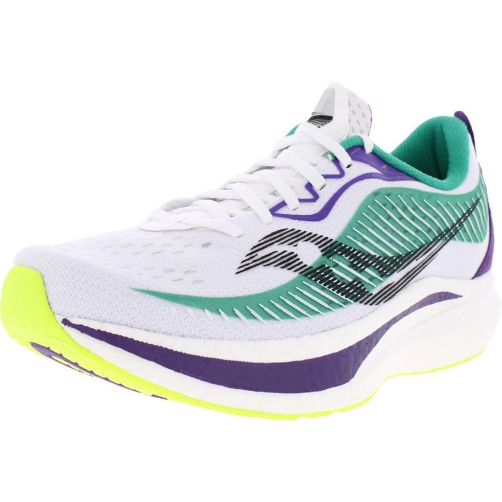 Saucony Womens Endorphin Speed 2 White Fitness Running Shoes Sneakers